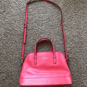 Kate Spade pink grand street rachelle dome satchel
